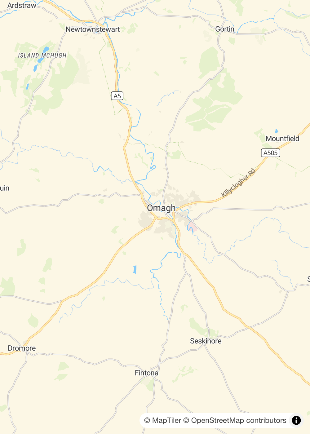 Map of Omagh