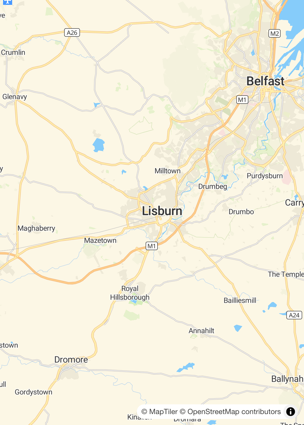 Map of Lisburn