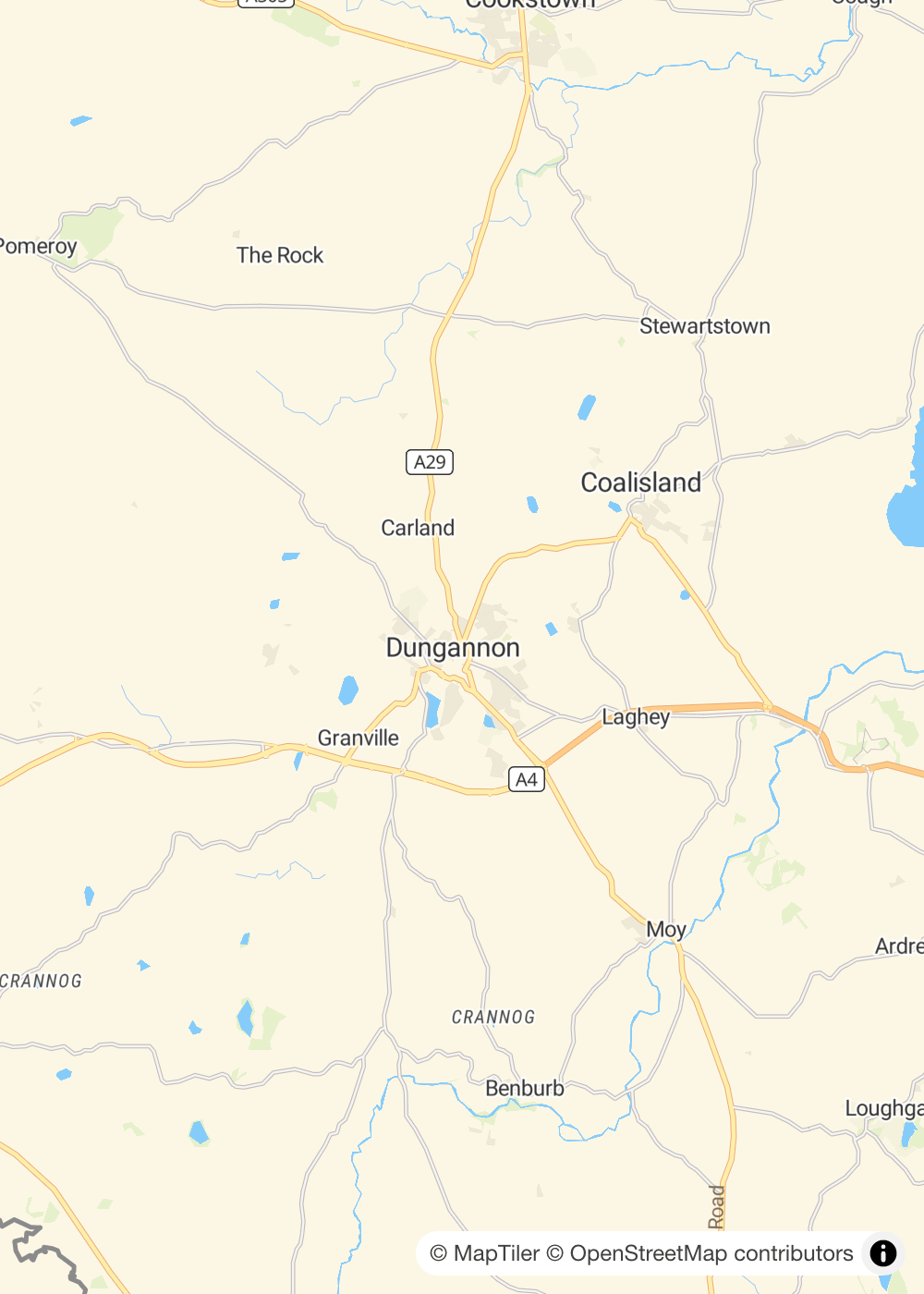 Map of Dungannon