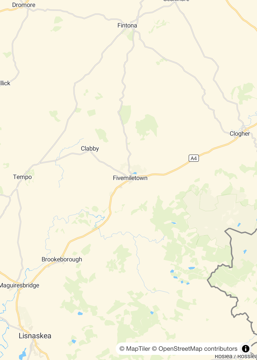 Map of Fivemiletown