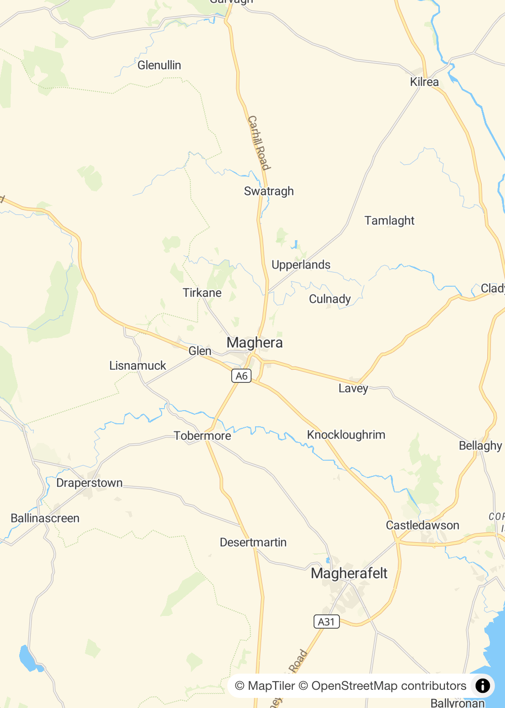 Map of Maghera