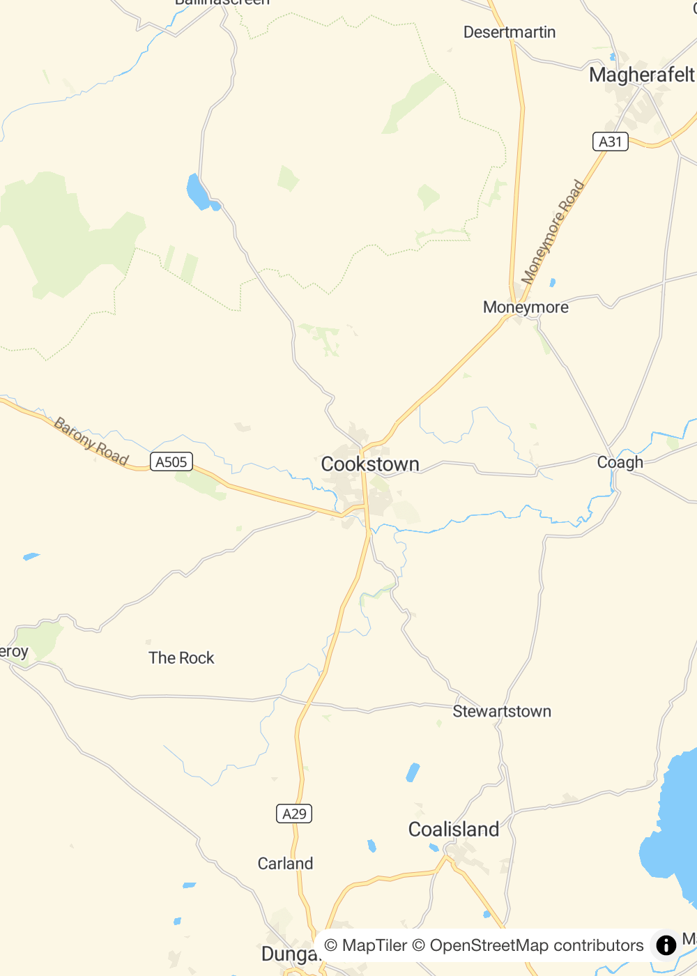 Map of Mid Ulster