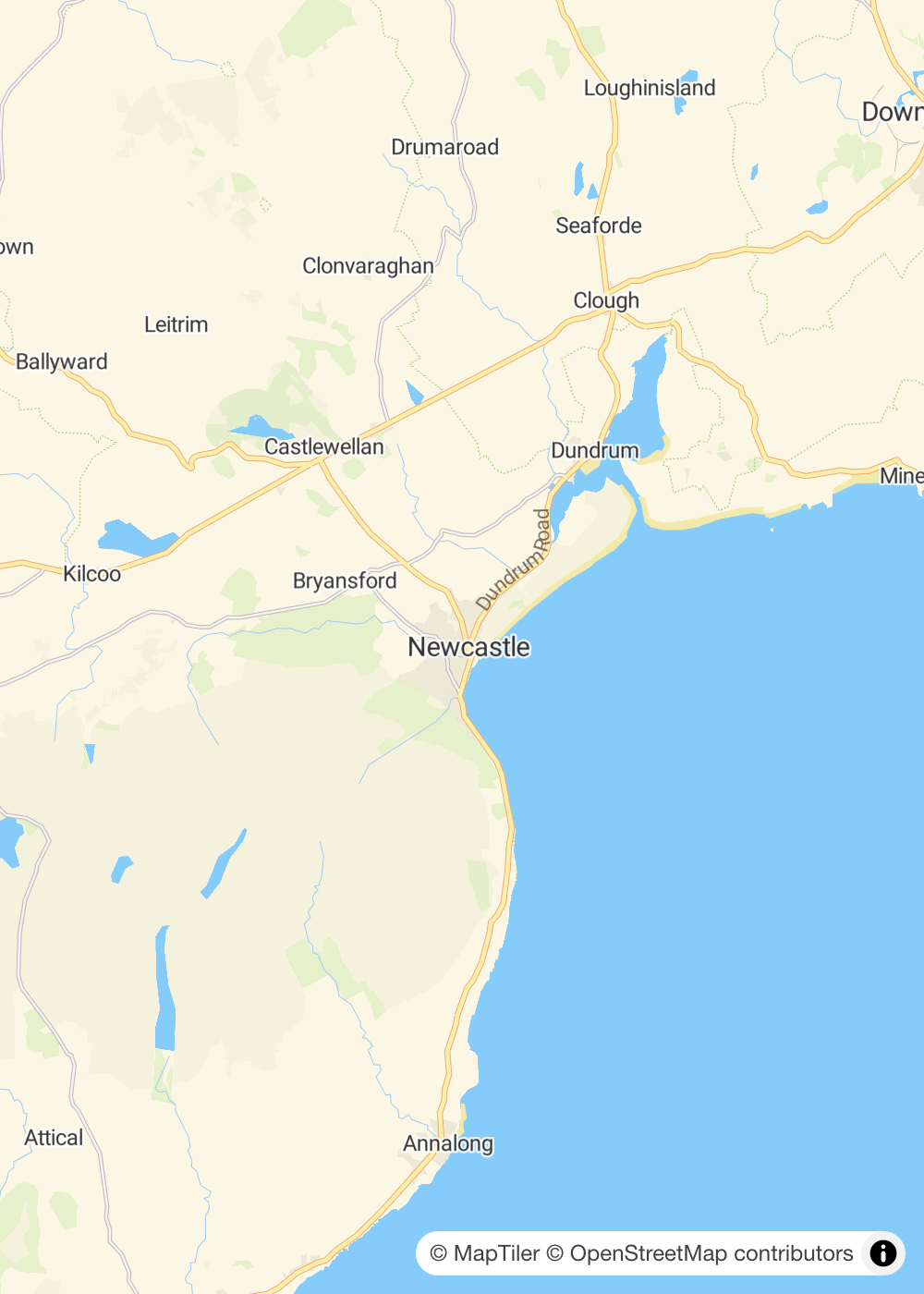 Map of Newcastle