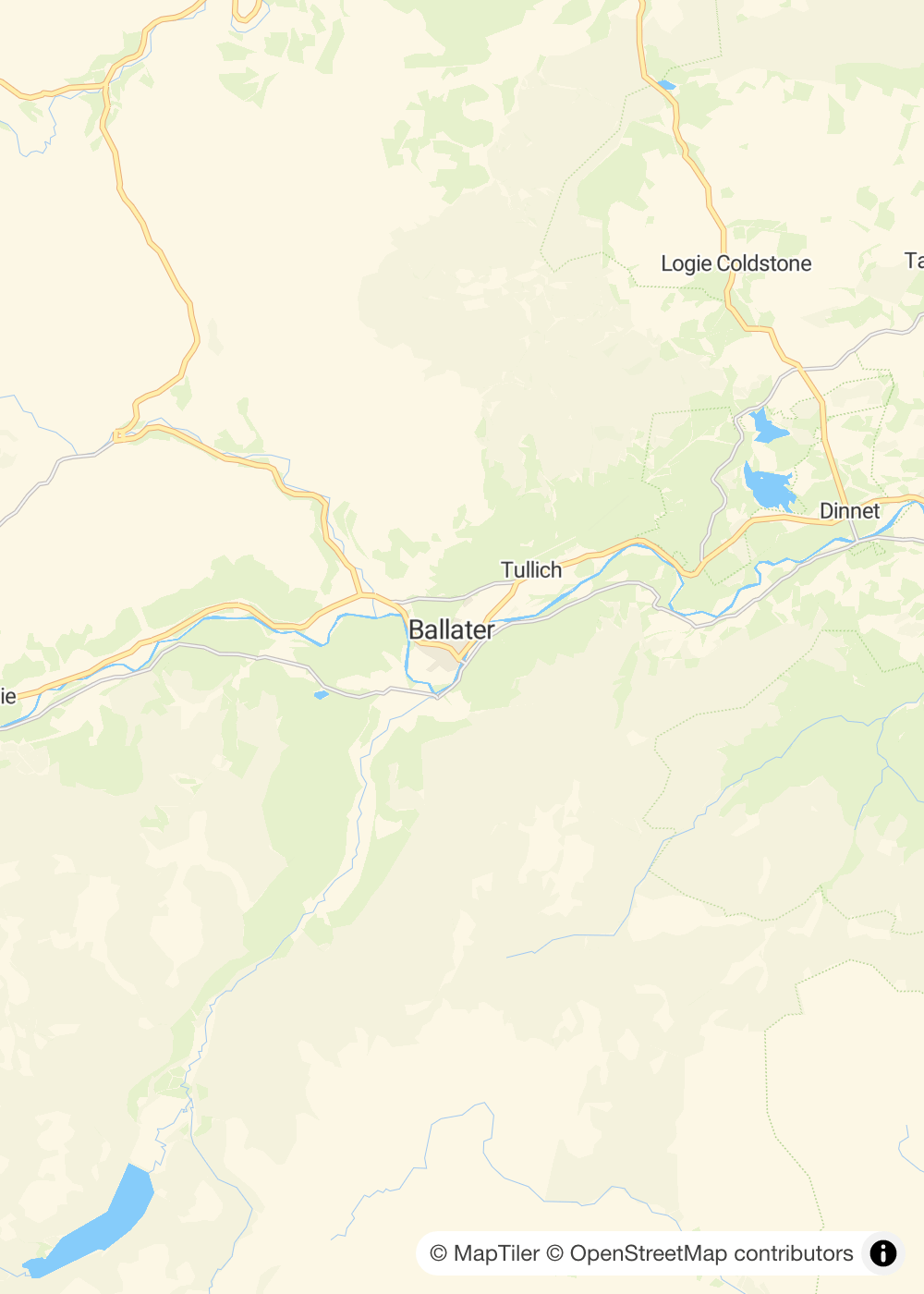 Map of Ballater