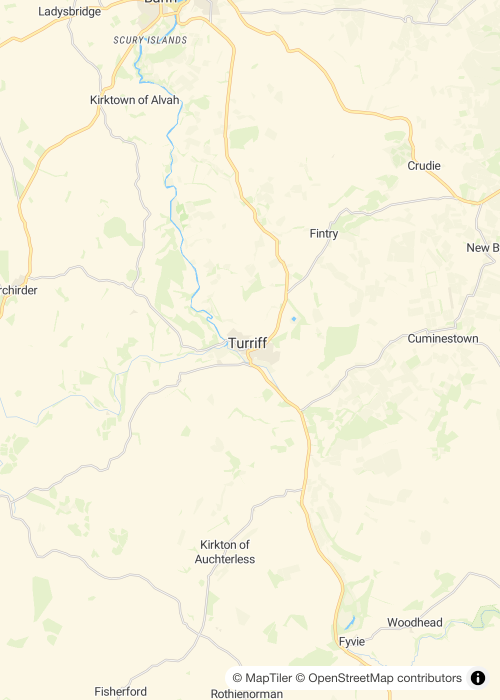 Map of Turriff