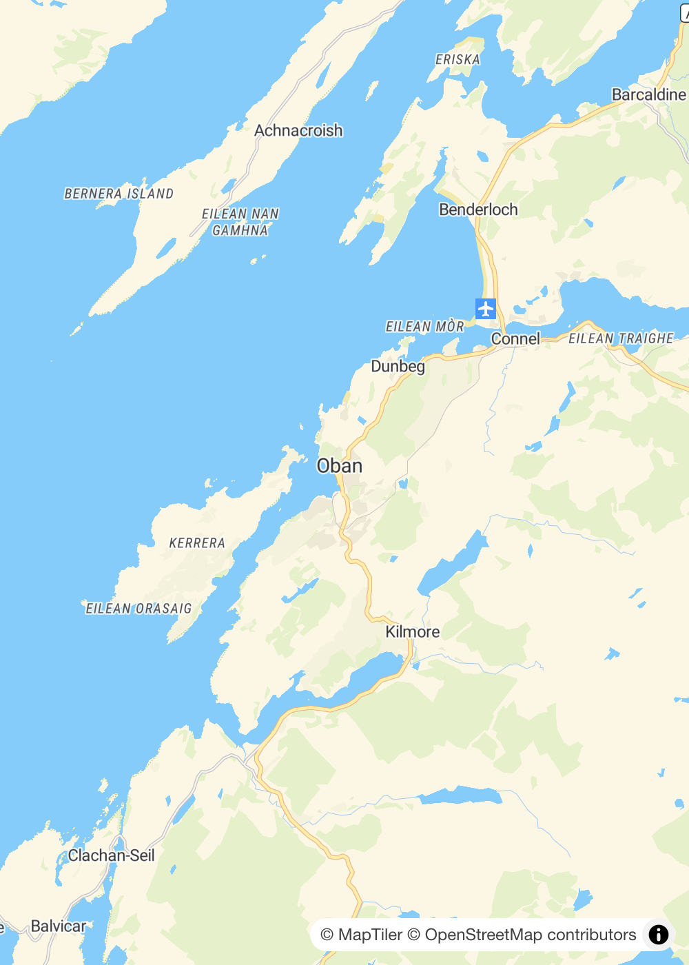 Map of Oban