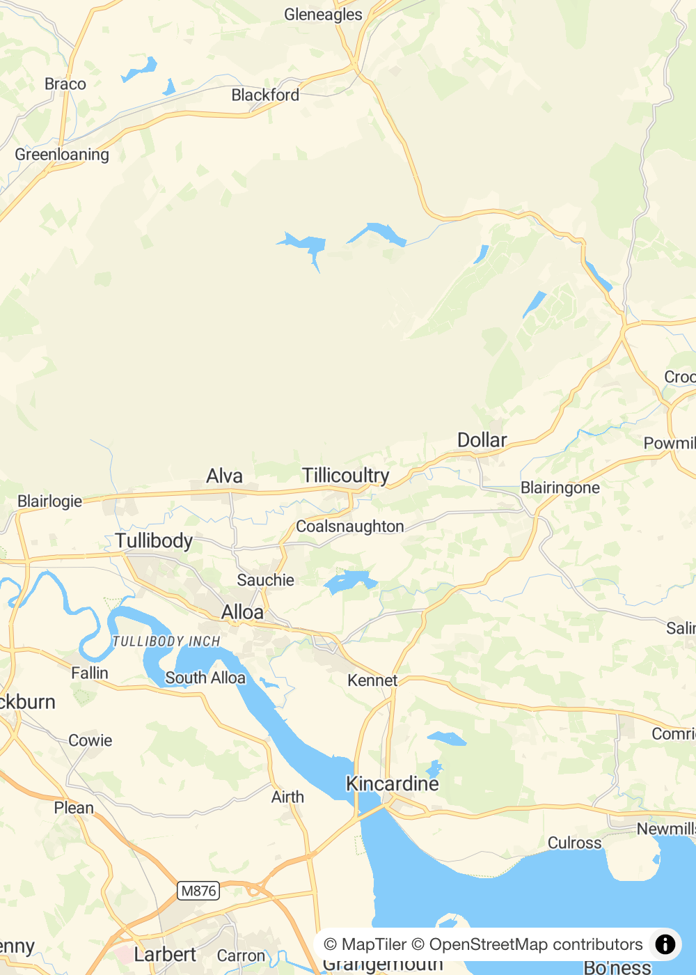 Map of Tillicoultry