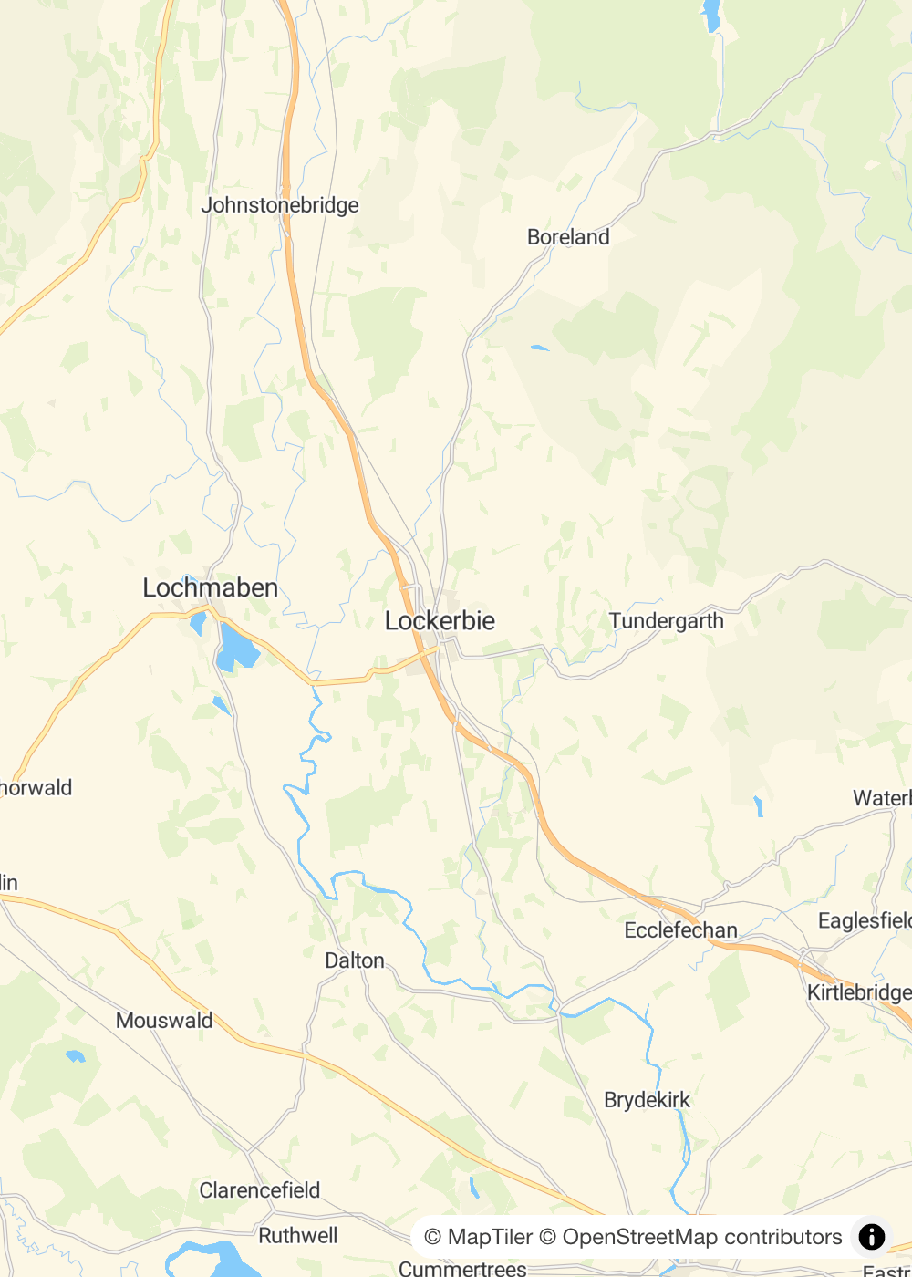 Map of Lockerbie