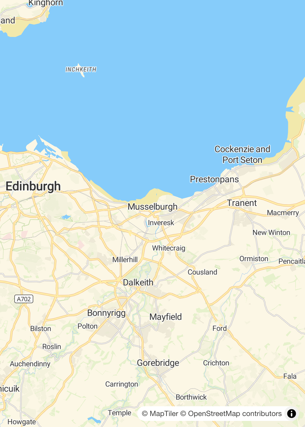 Map of Musselburgh