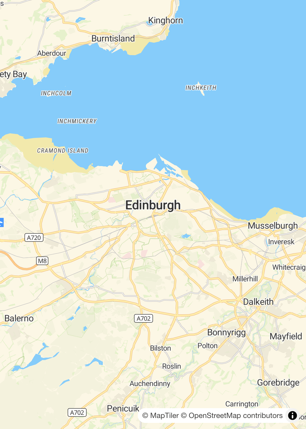 Map of Edinburgh