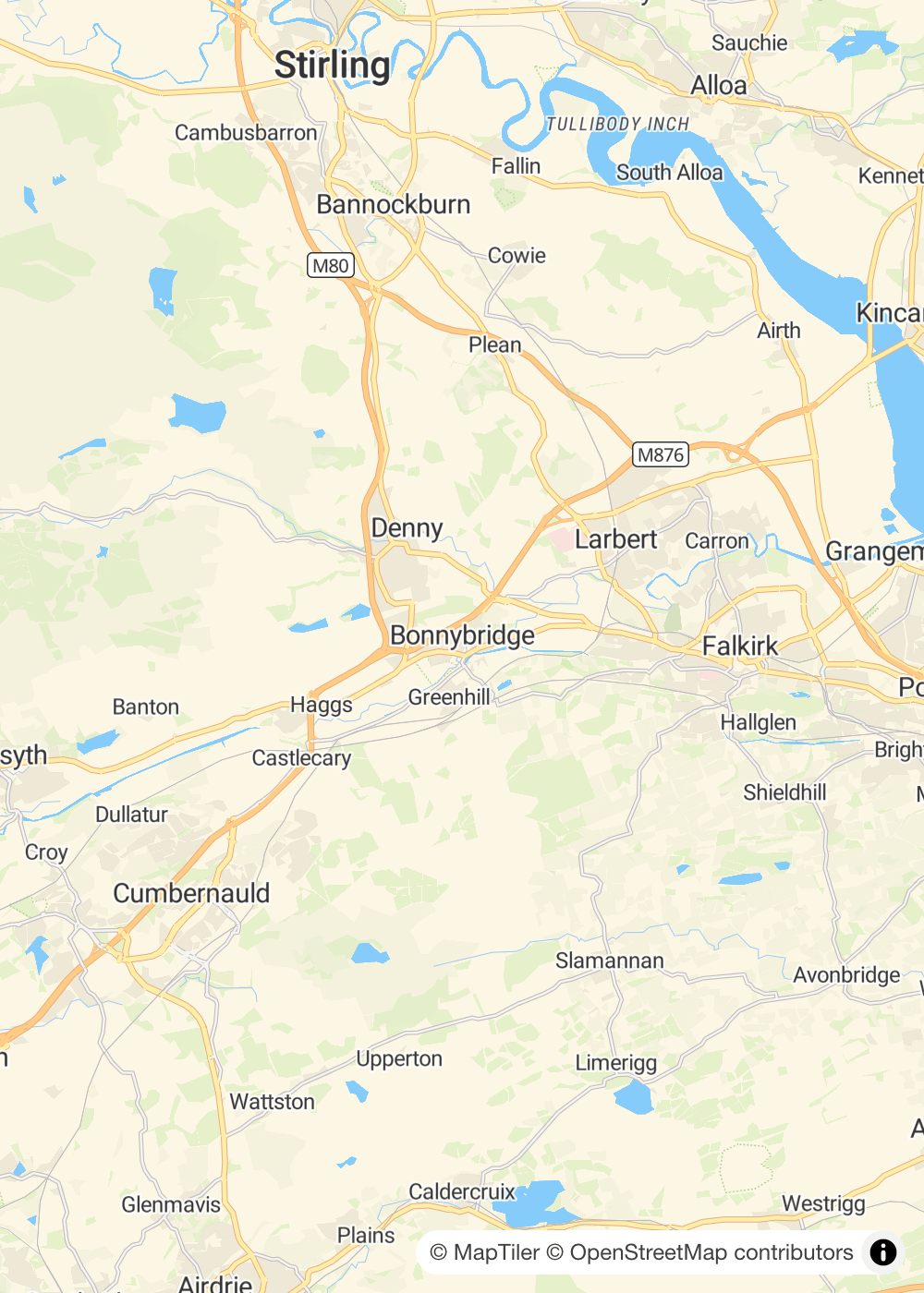 Map of Bonnybridge