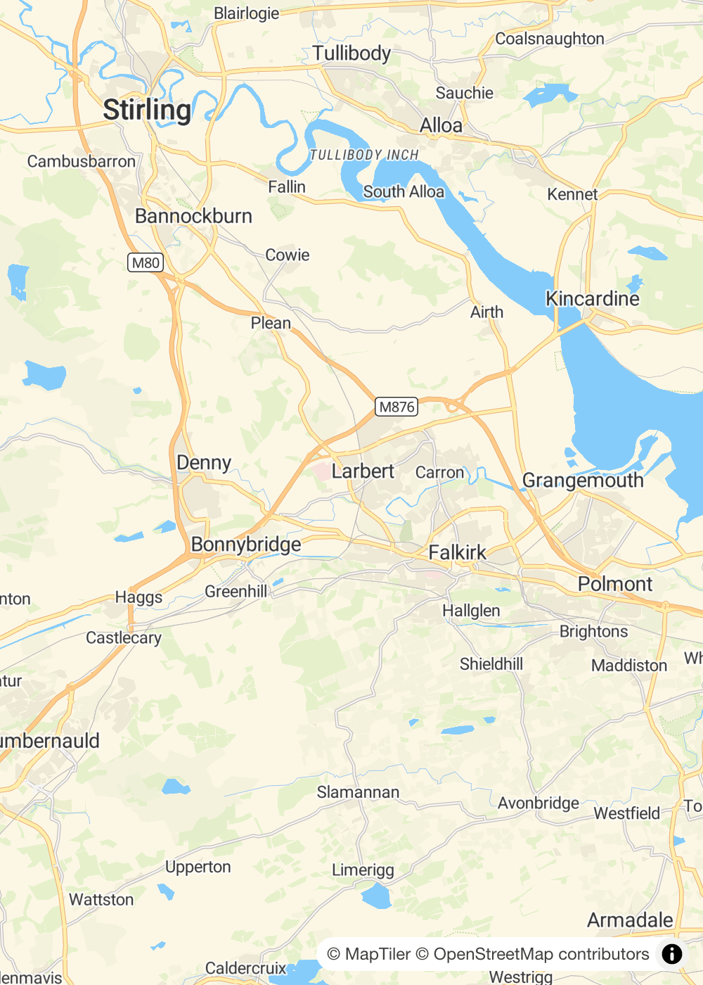 Map of Larbert