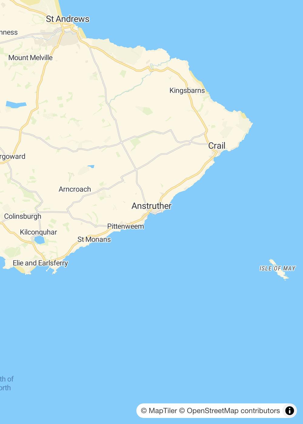 Map of Anstruther