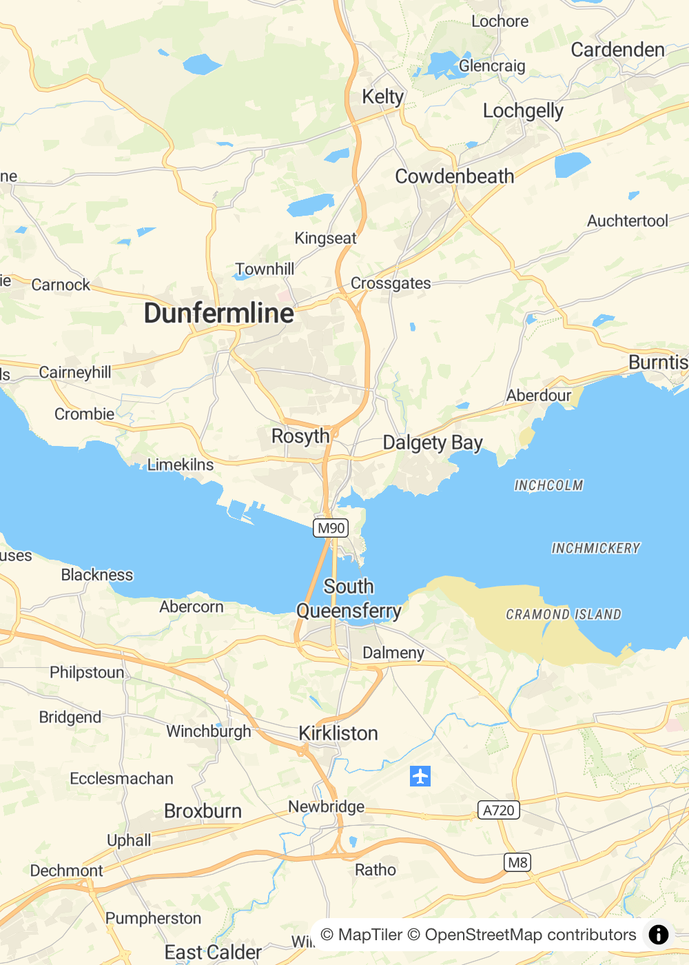 Map of Inverkeithing