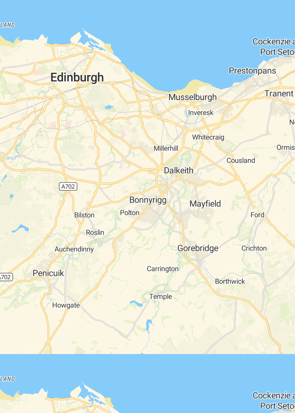 Map of Bonnyrigg