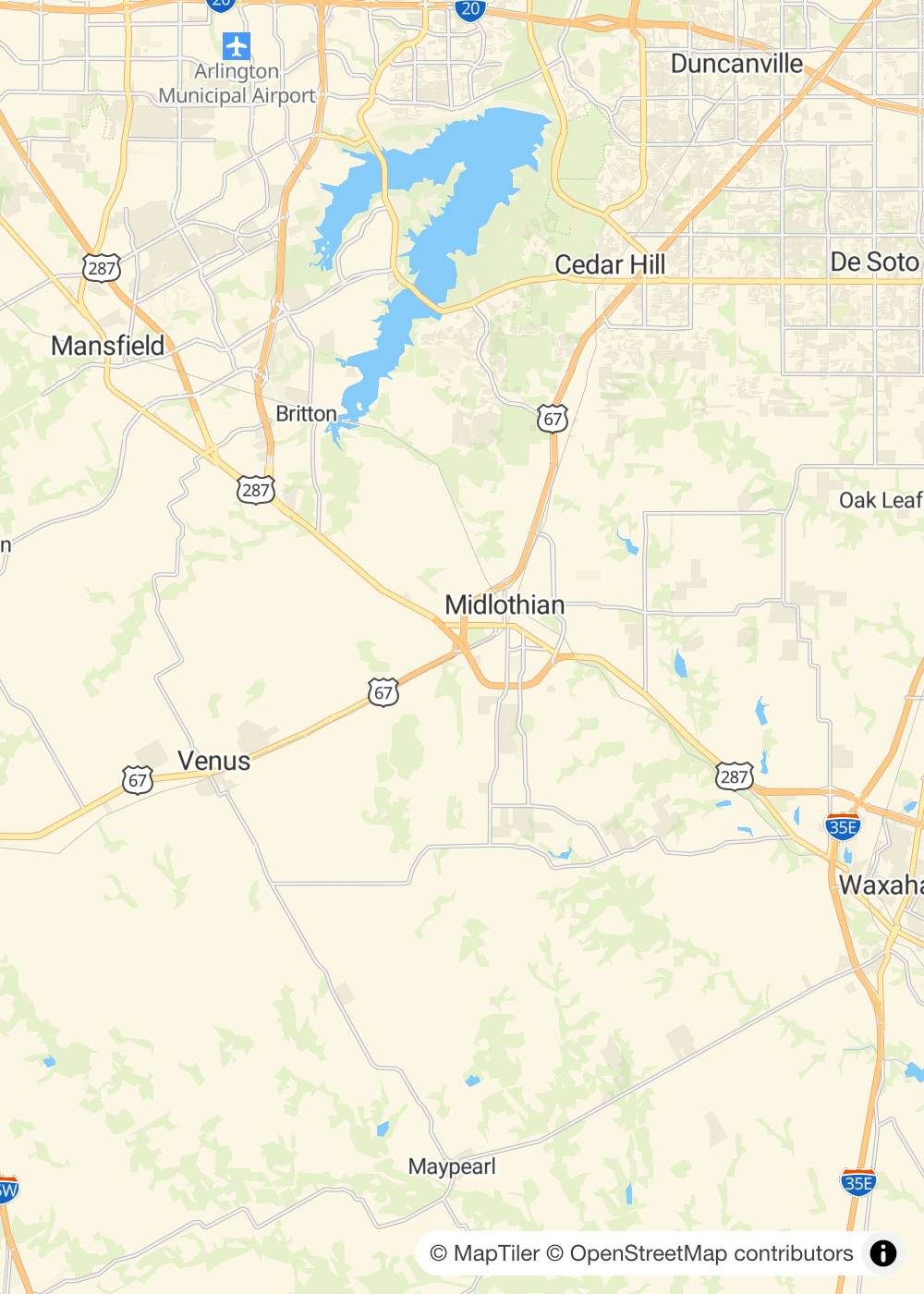 Map of Midlothian