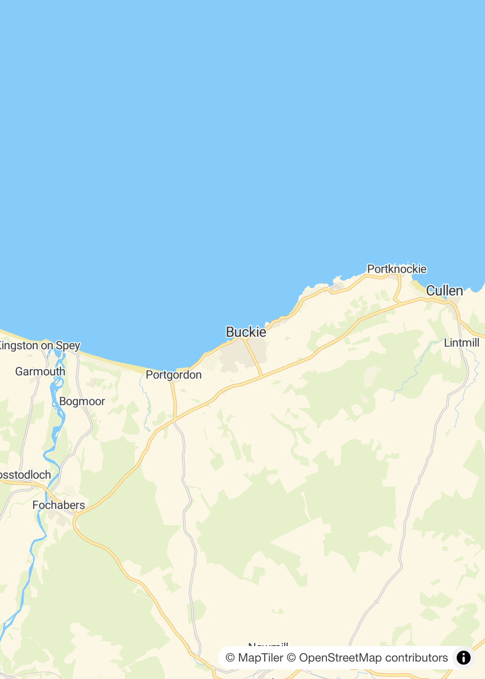 Map of Buckie