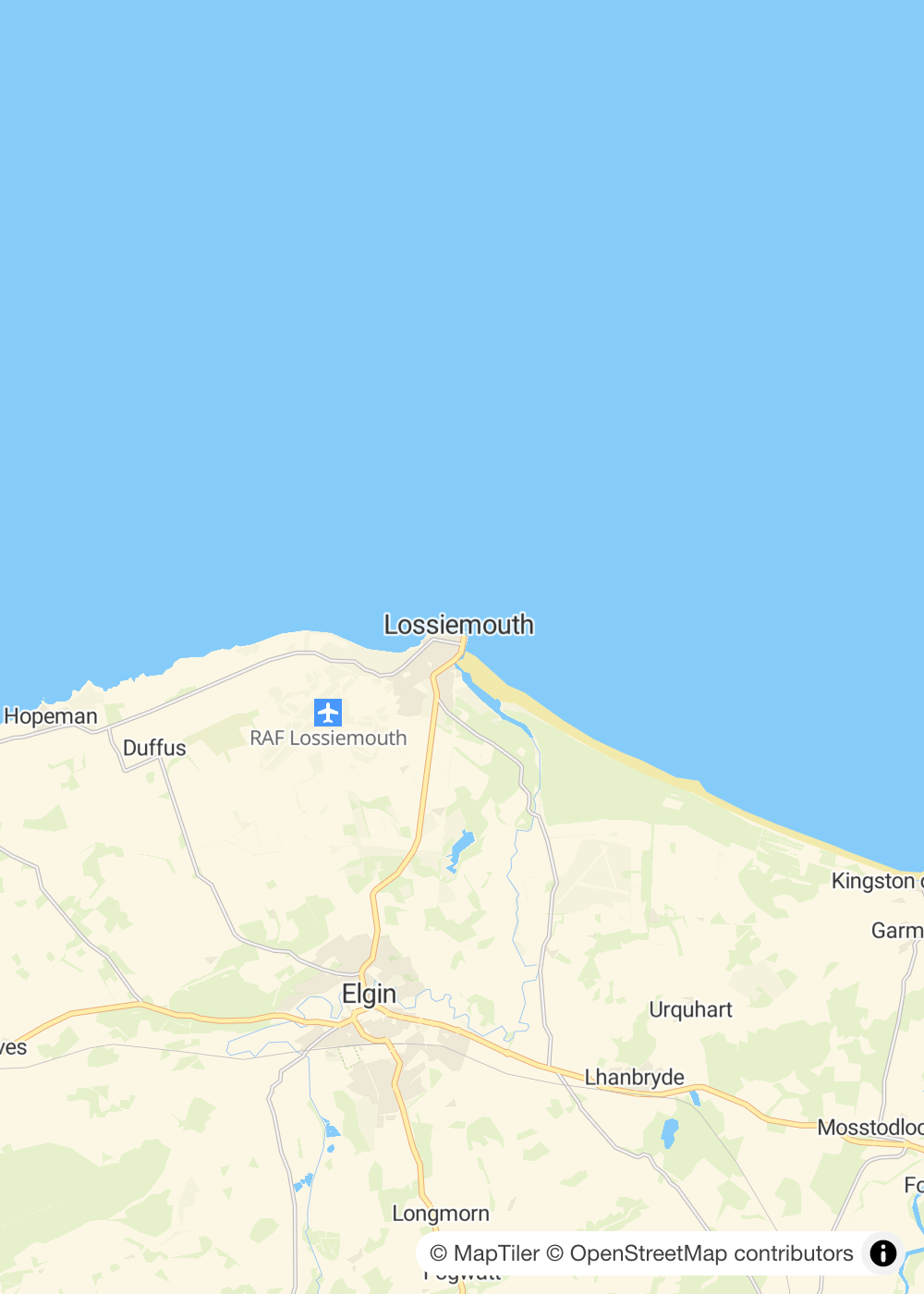 Map of Lossiemouth