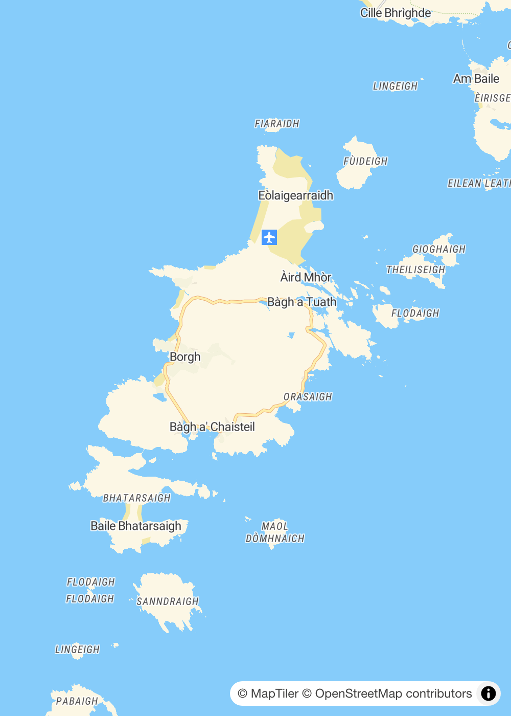 Map of Isle of Barra