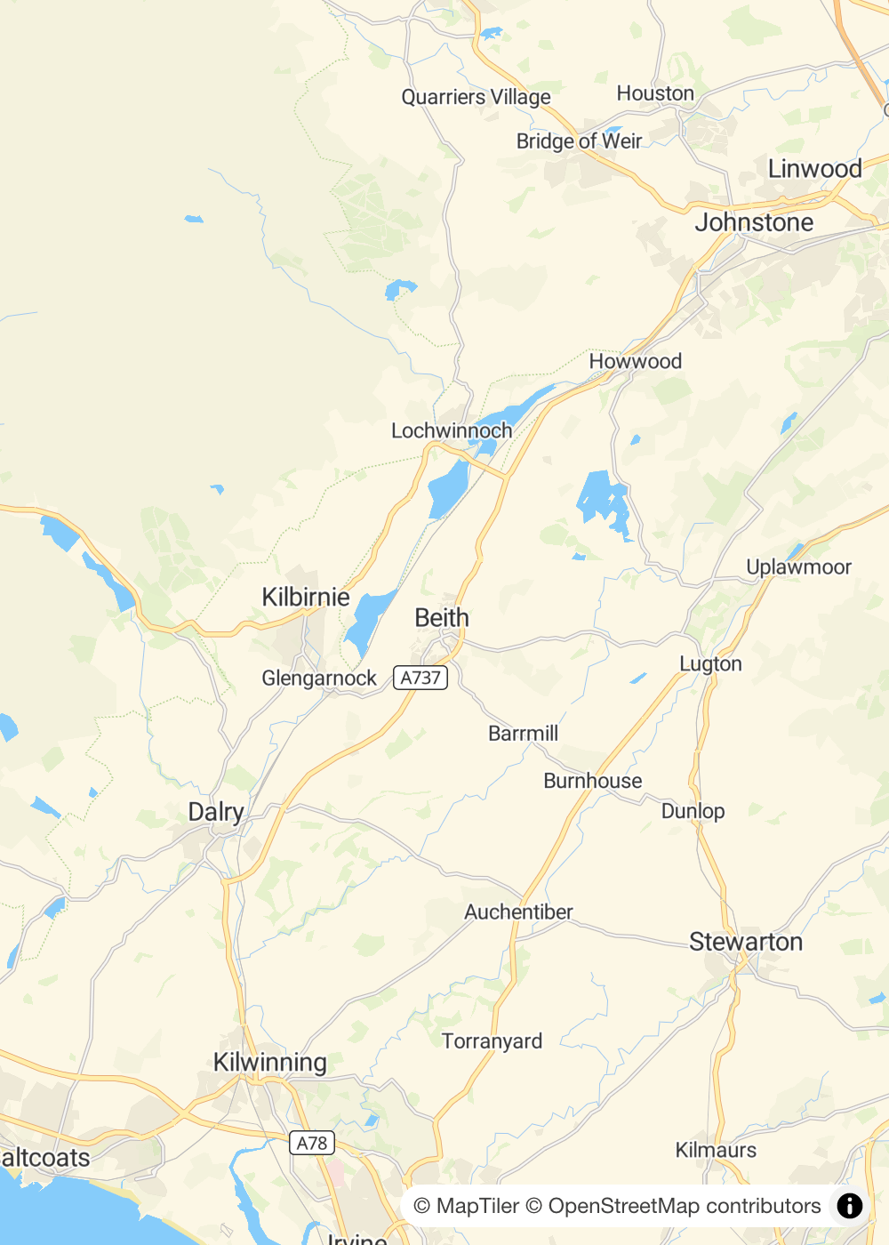 Map of Beith