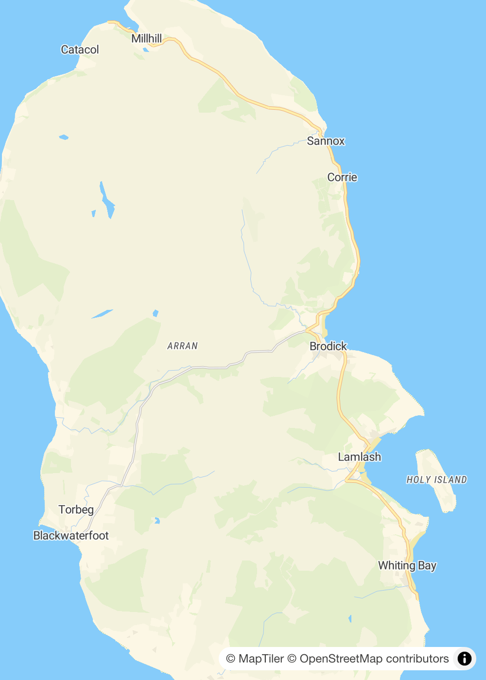 Map of Isle of Arran