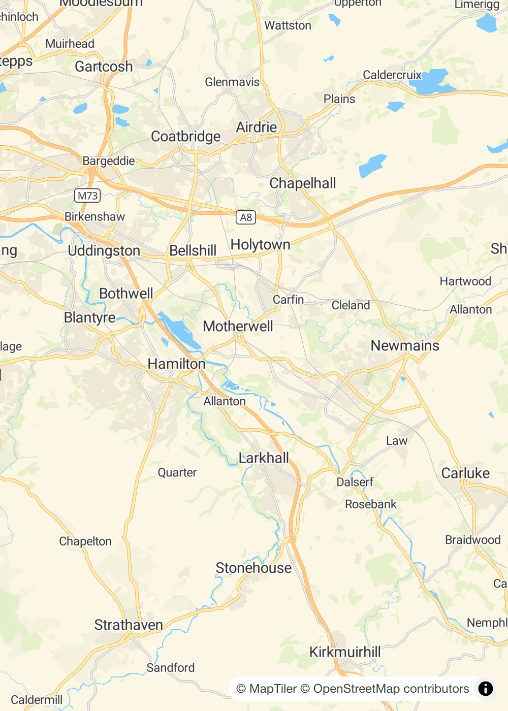 Map of Motherwell