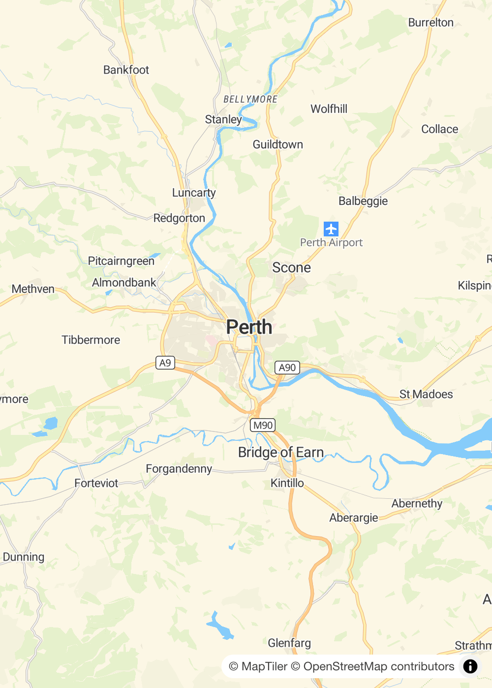 Map of Perth