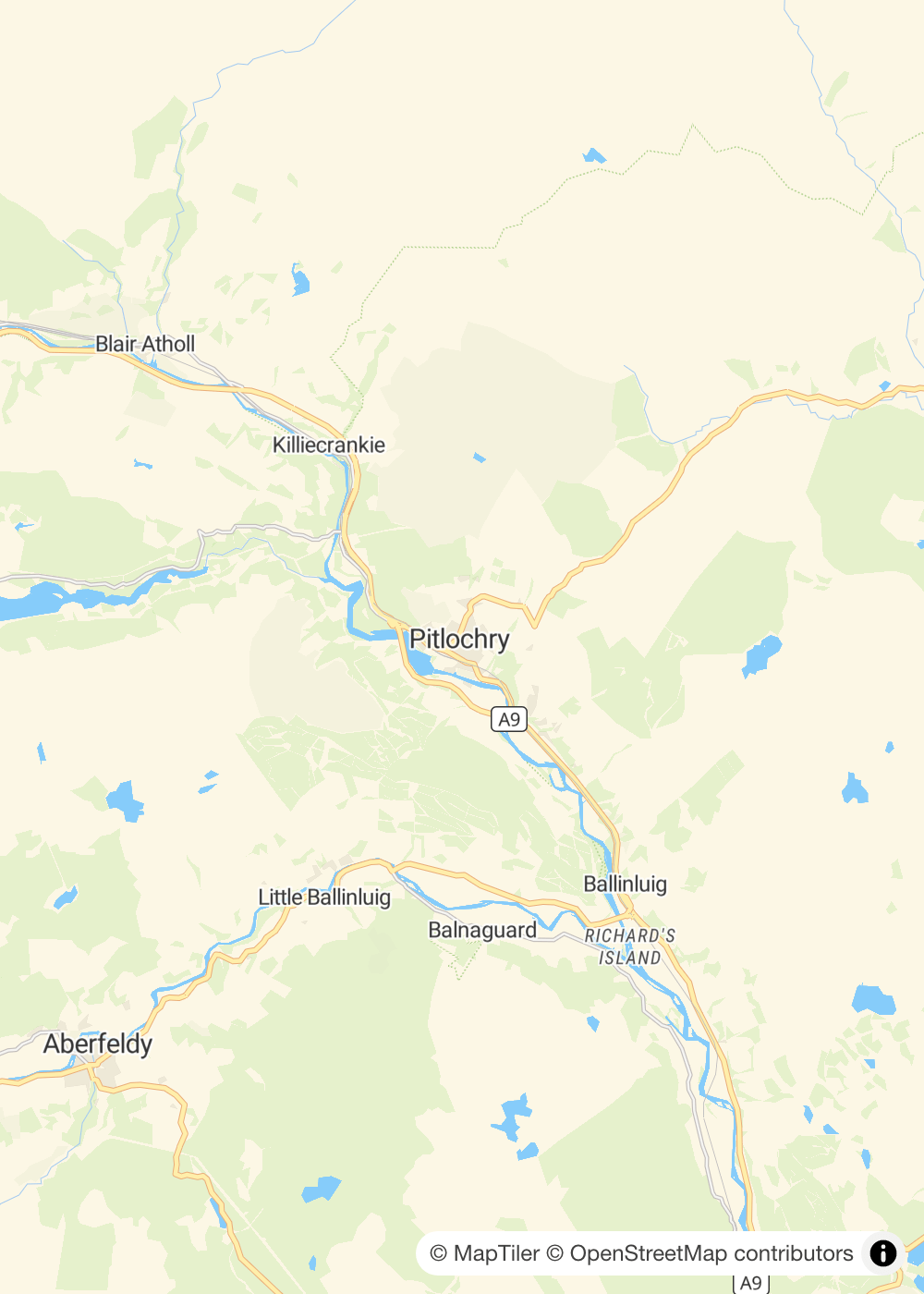 Map of Pitlochry