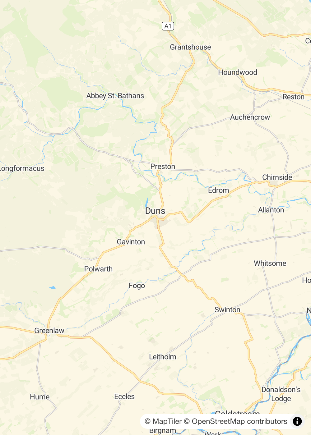 Map of Duns