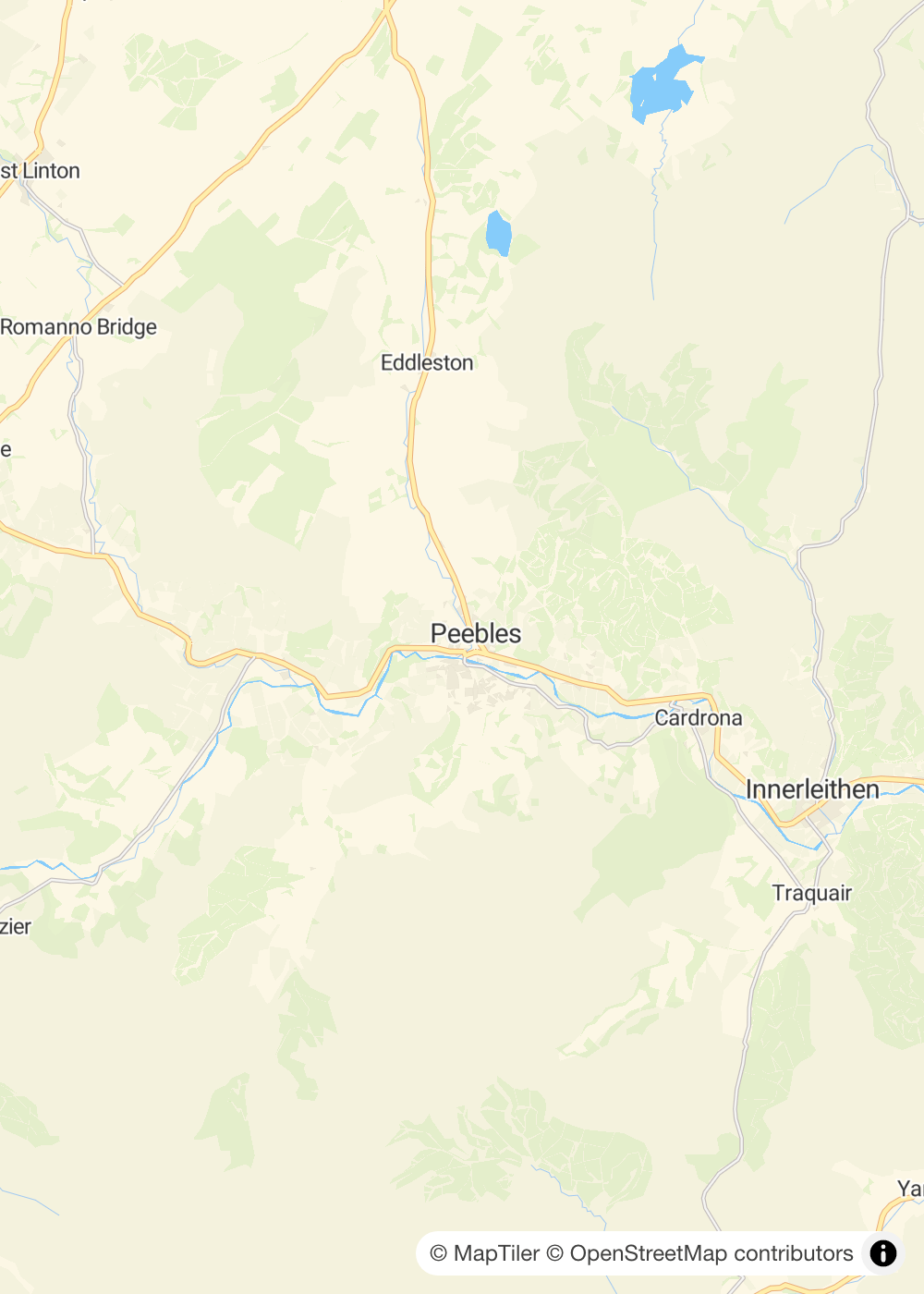 Map of Peebles