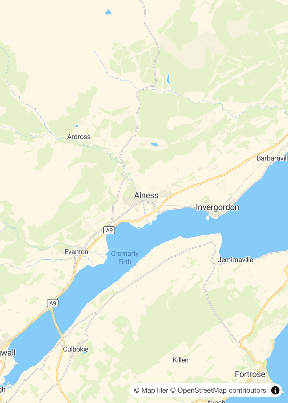 Map of Alness