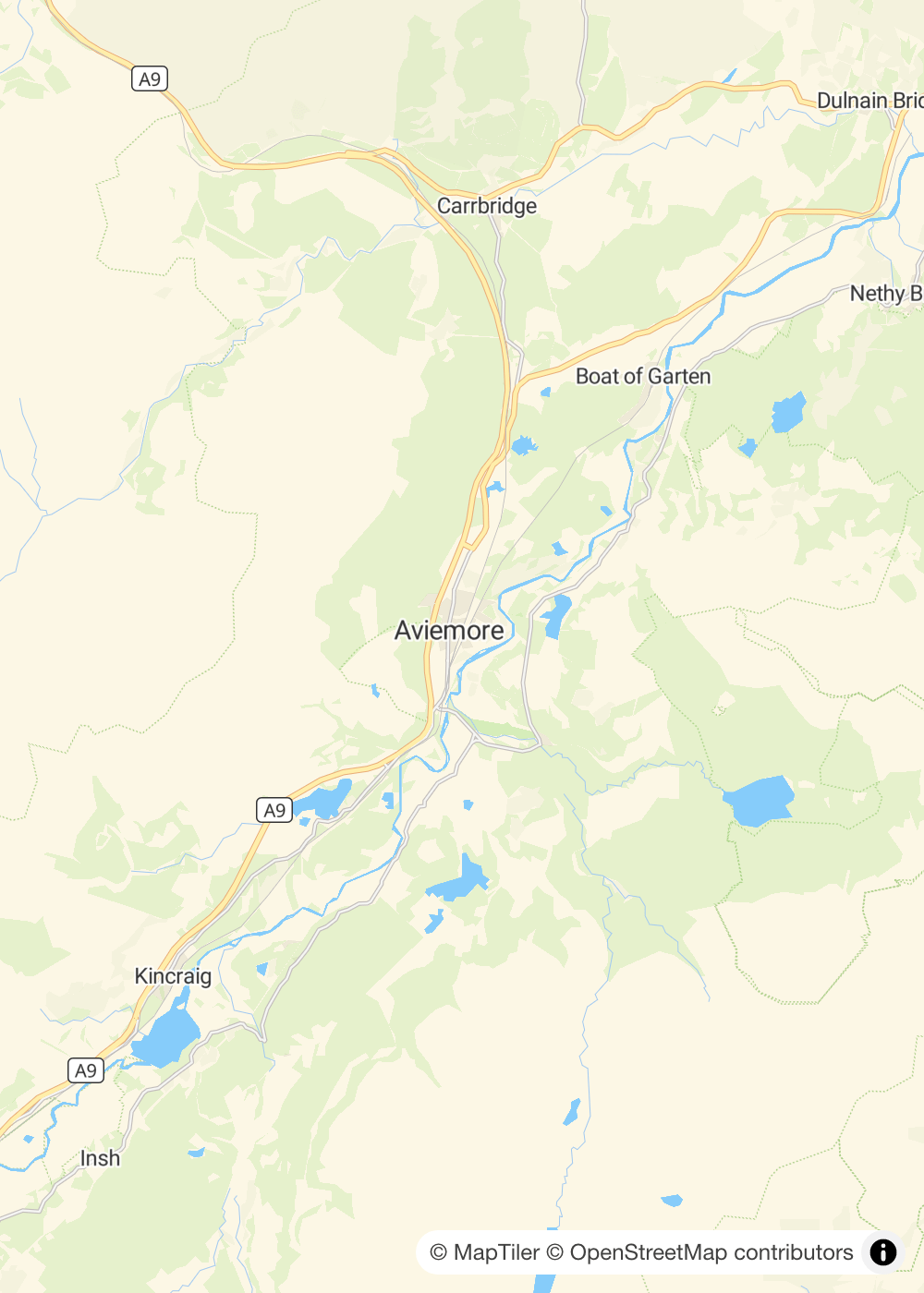 Map of Aviemore