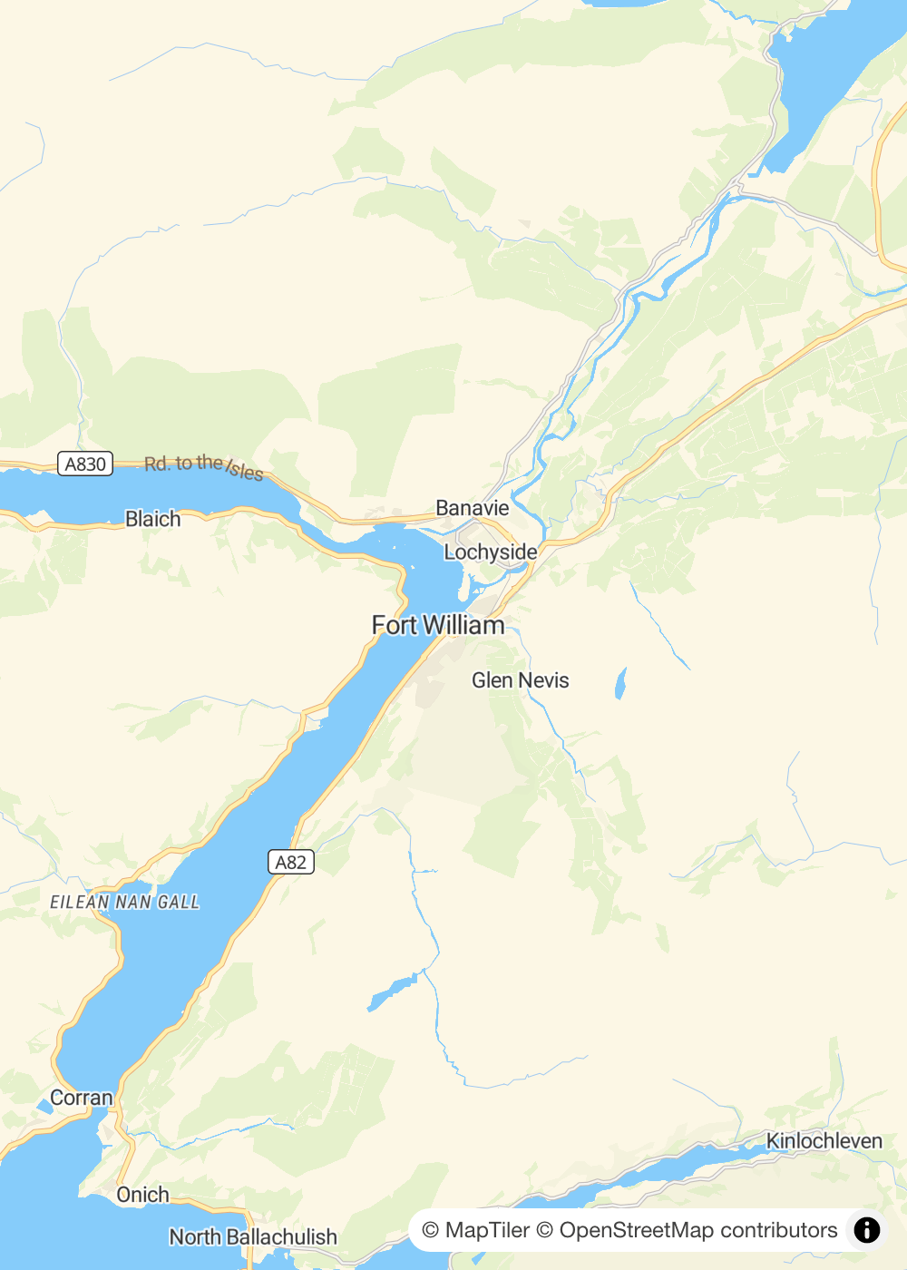 Map of Fort William