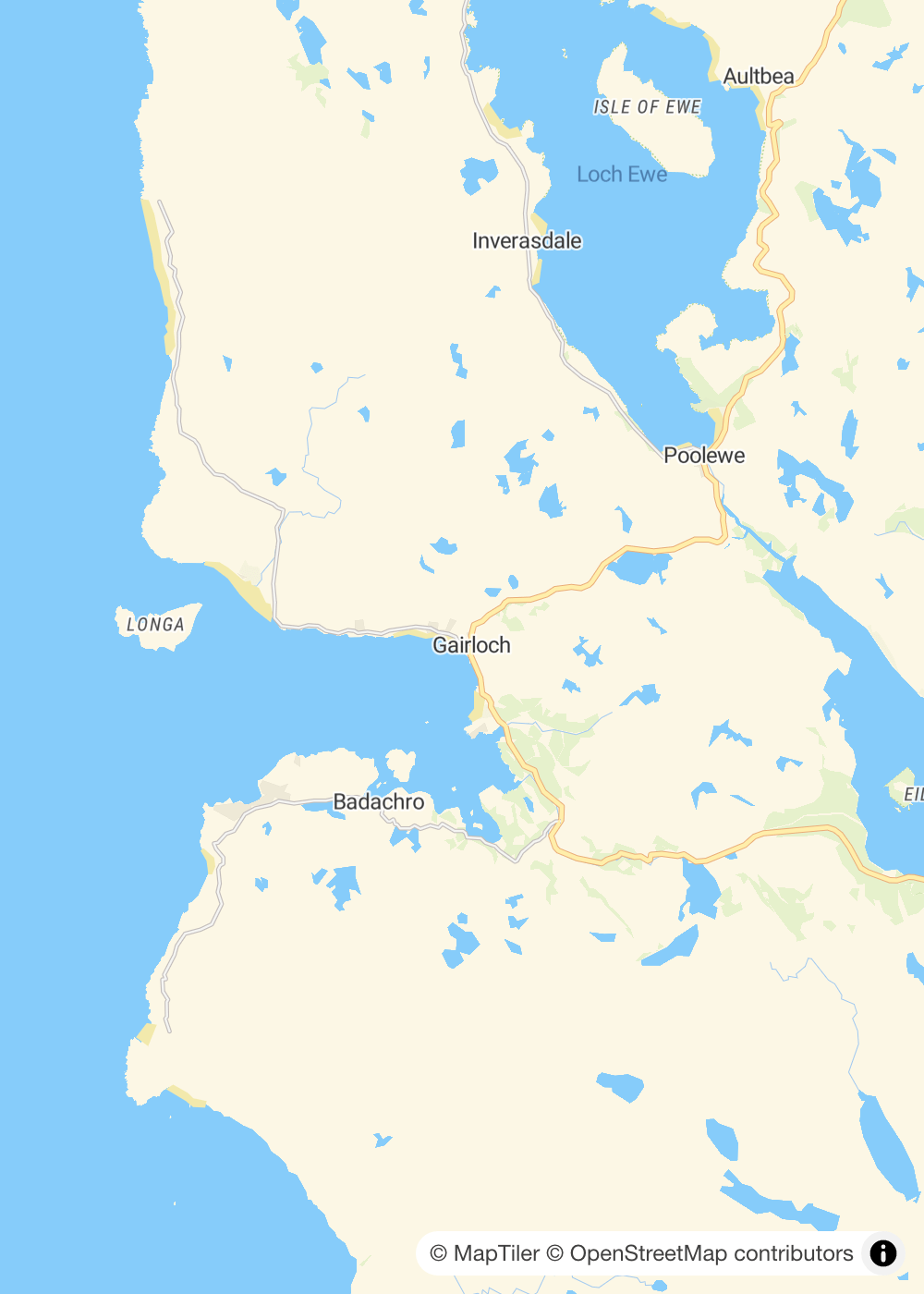 Map of Gairloch