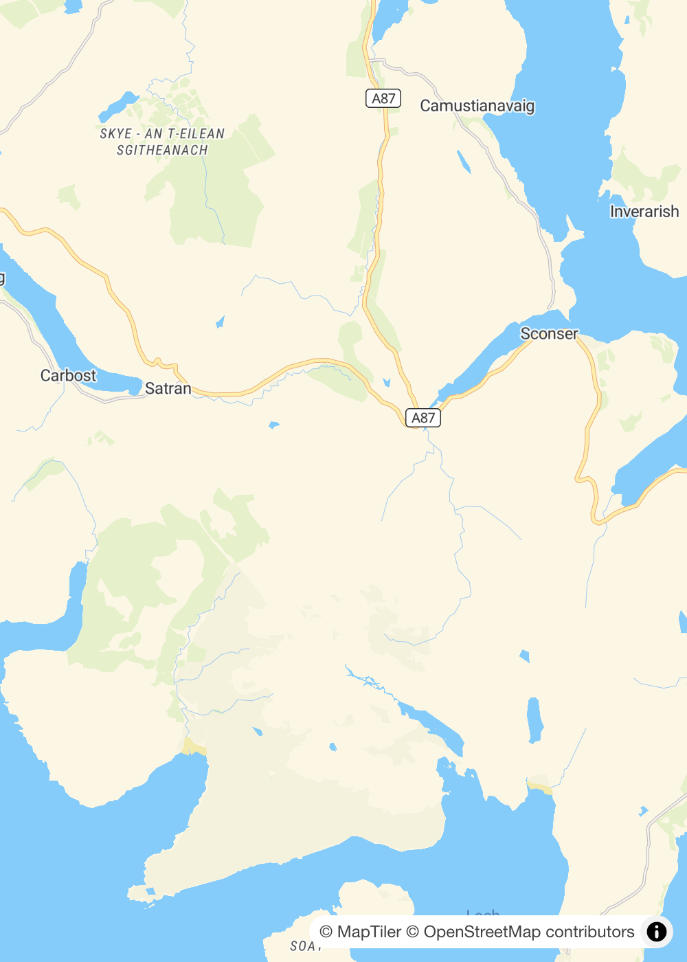 Map of Isle of Skye