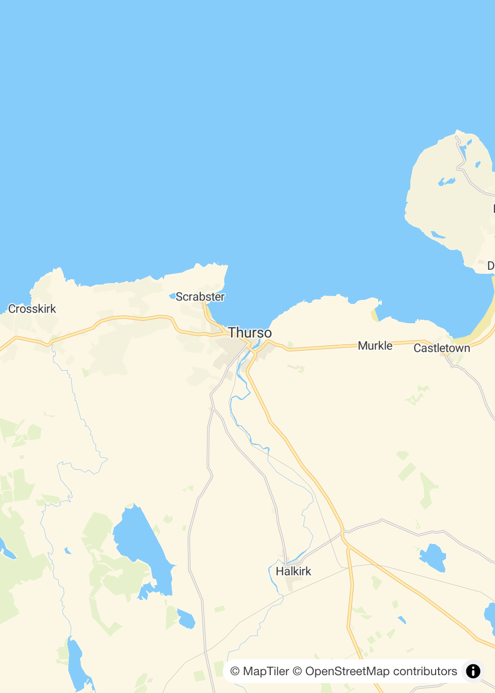 Map of Thurso