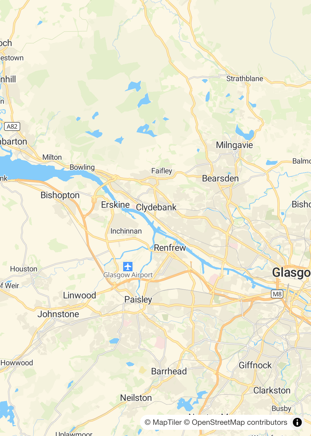 Map of Clydebank