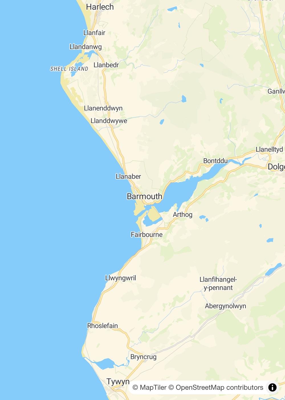 Map of Barmouth